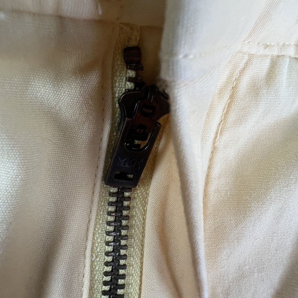 J Crew Factory Shorts Mens 36 Yellow Classic Fit Pleated Chino Cotton New Tags - Picture 5 of 12